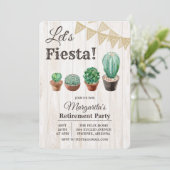 Fiesta Cactus Uitnodiging tot pensioen (Staand voorkant)