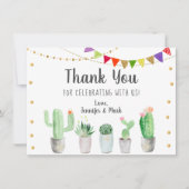 Fiesta Cactus Vrijgezellenfeest Hartelijk dank Bedankkaart (Voorkant)