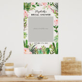 Fiesta Cactus Vrijgezellenfeest Photo Booth Lijst Poster (Keuken)