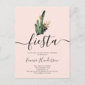 Fiesta Cactus Vrijgezellenfeest Uitnodiging Briefkaart (Voorkant)