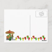 Fiesta Cactus w/Sombrero & Guitar Briefkaart (Achterkant)
