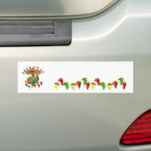 Fiesta Cactus w/Sombrero & Guitar Bumpersticker (Op auto)