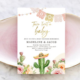 Fiesta Cactus Waterverf Baby Couples Shower Invit Kaart