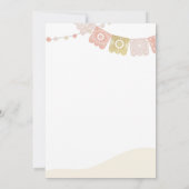 Fiesta Cactus Waterverf Baby Couples Shower Invit Kaart (Achterkant)