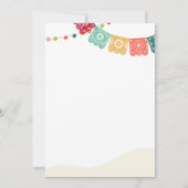 Fiesta Cactus Waterverf Baby Couples Shower Kaart (Achterkant)