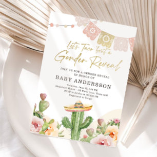 Fiesta Cactus Waterverf Baby Kaart