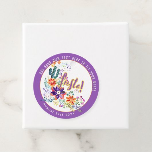 FIESTA Cactussen Folkart Bloemen Aangepast Bedankjes Labels (In situ)