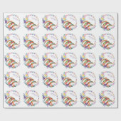 FIESTA Cactussen Folkart Bloemen Aangepast Cadeaupapier (Vlak)