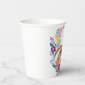 FIESTA Cactussen Folkart Bloemen Aangepast Papieren Bekers (Rechts)