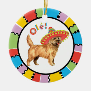 Fiesta Cairn Terrier Keramisch Ornament
