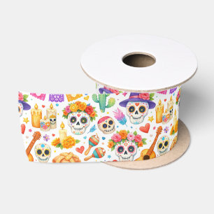 Fiesta Calavera-viering Satijnen Lint