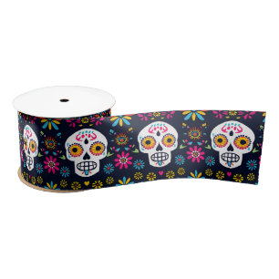 Fiesta Calaveras Satijnen Lint