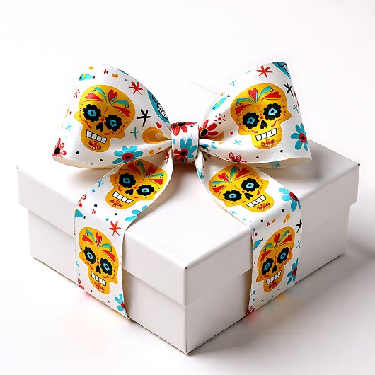 Fiesta Calaveras Satijnen Lint