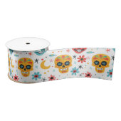 Fiesta Calaveras Satijnen Lint (Spoel)