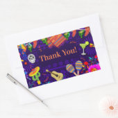 Fiesta Celebration Birthday Party Cinco de Mayo Rechthoekige Sticker (Envelop)