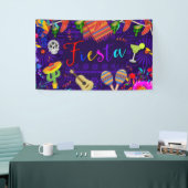 Fiesta Celebration Birthday Party Cinco de Mayo Spandoek (Beurs)