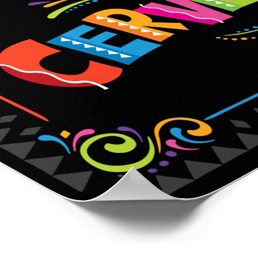 Fiesta CERVEZA Teken Print (Hoek)