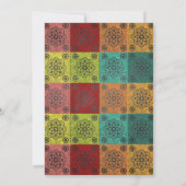 Fiesta Chalkboard Wedding Kaart (Achterkant)