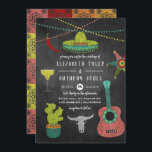 Fiesta Chalkboard Wedding Kaart<br><div class="desc">Fun fiesta chalkboard bruiloft nodigt uit om snel en gemakkelijk aan uw gebeurtenisspecificaties te worden aangepast.</div>