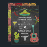 Fiesta Chalkboard Wedding Kaart<br><div class="desc">Fun fiesta chalkboard bruiloft nodigt uit om snel en gemakkelijk aan uw gebeurtenisspecificaties te worden aangepast.</div>