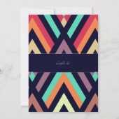 Fiesta Chevron uitnodiging (Achterkant)