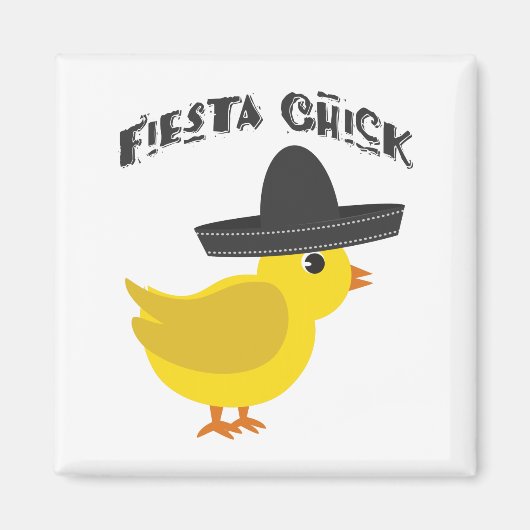 Fiesta Chick Magneet (Voorkant)