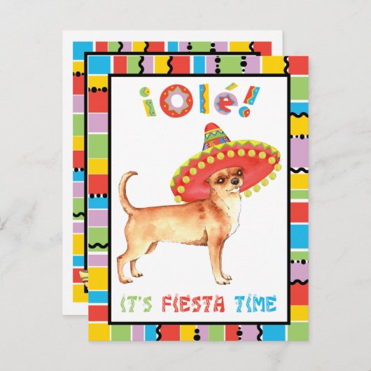 Fiesta Chihuahua Kaart (Voorkant / Achterkant)