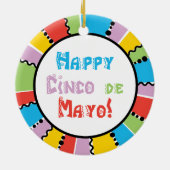 Fiesta Chihuahua Keramisch Ornament (Achterkant)
