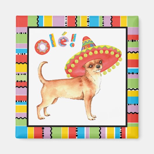 Fiesta Chihuahua Magneet (Voorkant)