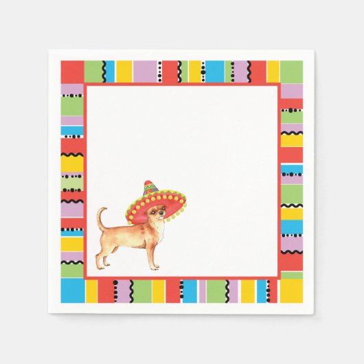 Fiesta Chihuahua Servetten (Voorkant)