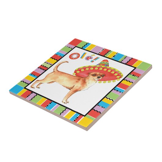 Fiesta Chihuahua Tegeltje (Zijkant)