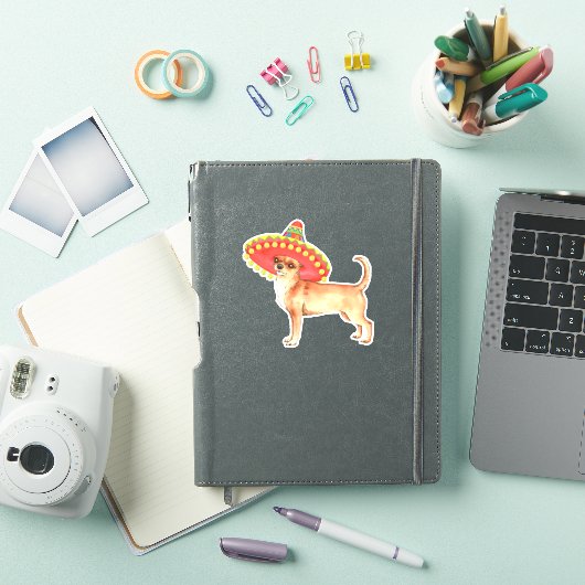 Fiesta Chihuahua Vinyl Sticker (iPad Cover)