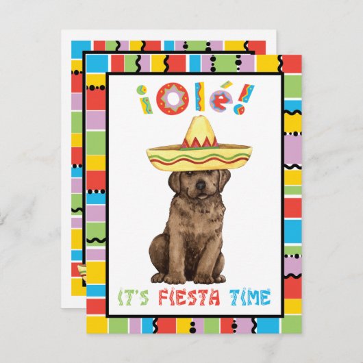 Fiesta Chocolate Lab Kaart (Voorkant / Achterkant)