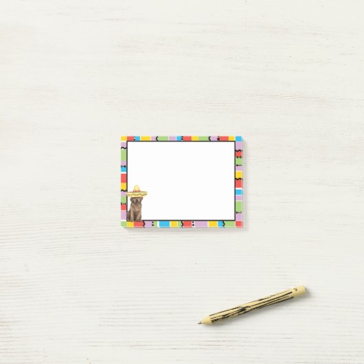 Fiesta Chocolate Lab Post-it® Notes (Op bureau)