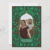 Fiesta Christmas Papel Picado Photo Greeting Card Kaart (Voorkant)