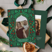 Fiesta Christmas Papel Picado Photo Greeting Card Kaart