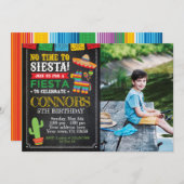 Fiesta, Cinco de mayo Birthday Kaart (Voorkant / Achterkant)