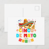 Fiesta Cinco de Mayo Briefkaart (Voorkant / Achterkant)