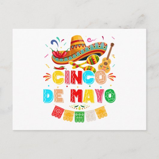 Fiesta Cinco de Mayo Briefkaart (Voorkant)