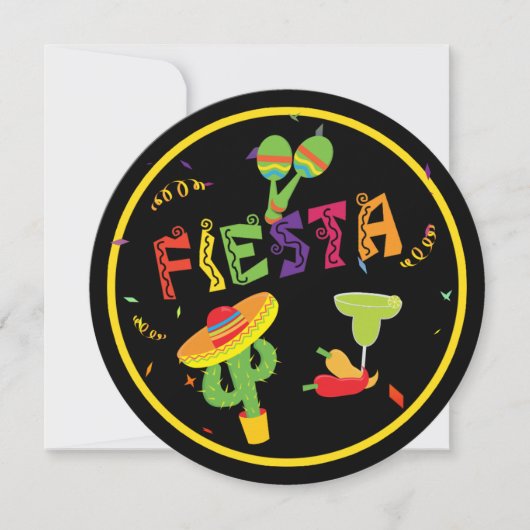 FIESTA Cinco De Mayo Feestviering Partij Uitnodigi Kaart (Voorkant)