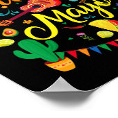 Fiesta Cinco De Mayo Grappig Mexicaans feest 5 De Poster (Hoek)