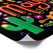 Fiesta Cinco De Mayo Grappig Mexicaans feest 5 De Poster (Hoek)