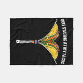 Fiesta Cinco de Mayo Grappige Mexicaan staart naar Fleece Deken (Voorkant (Horizontaal))