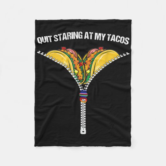 Fiesta Cinco de Mayo Grappige Mexicaan staart naar Fleece Deken (Voorkant)