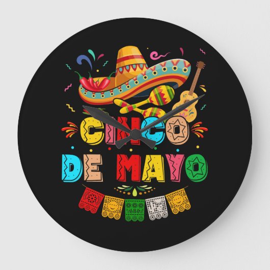 Fiesta Cinco de Mayo Grote Klok (Voorkant)