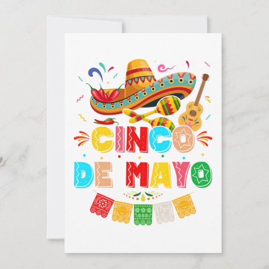 Fiesta Cinco de Mayo Kaart (Voorkant)