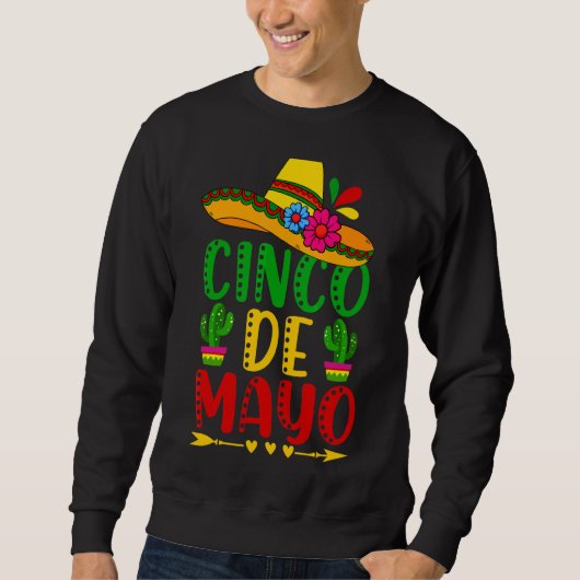 Fiesta Cinco de Mayo Mexicaanse Festivals Party Trui (Voorkant)