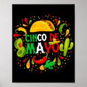Fiesta Cinco De Mayo Partij Mexicaanse Mannen Vrou Poster (Voorkant)