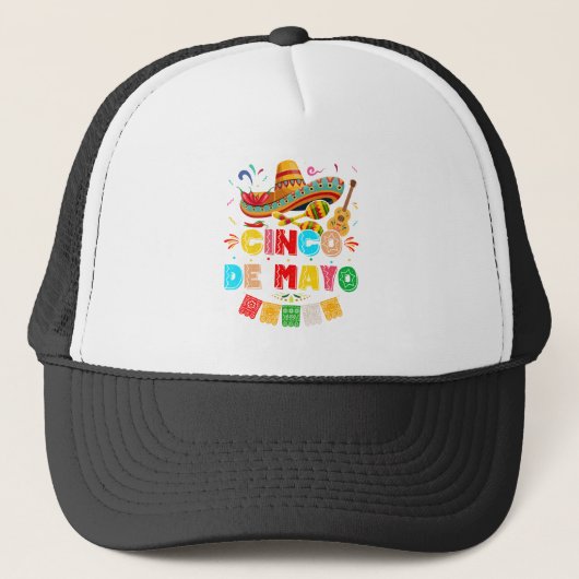 Fiesta Cinco de Mayo Trucker Pet (Voorkant)