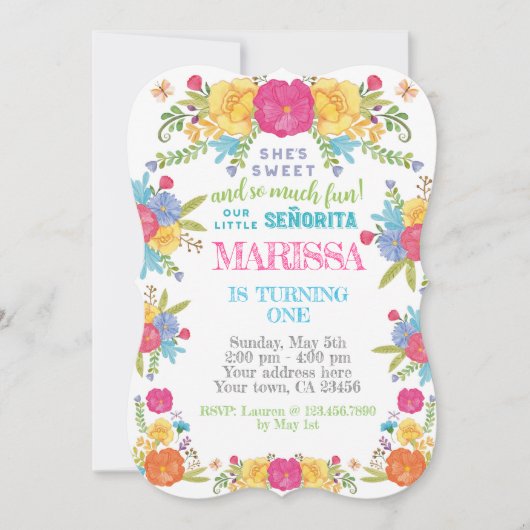 Fiesta, Cinco de mayo Verjaardag Kaart (Voorkant)